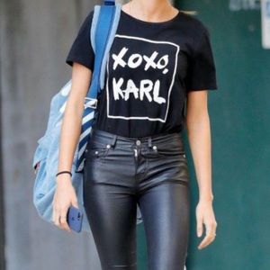 RARE Karl Lagerfeld **Designer** LOGO S/S TEE